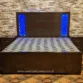 double bed with lights