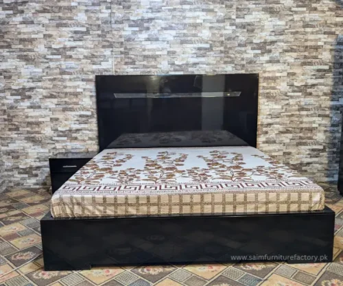 high gloss king size bed in lahore